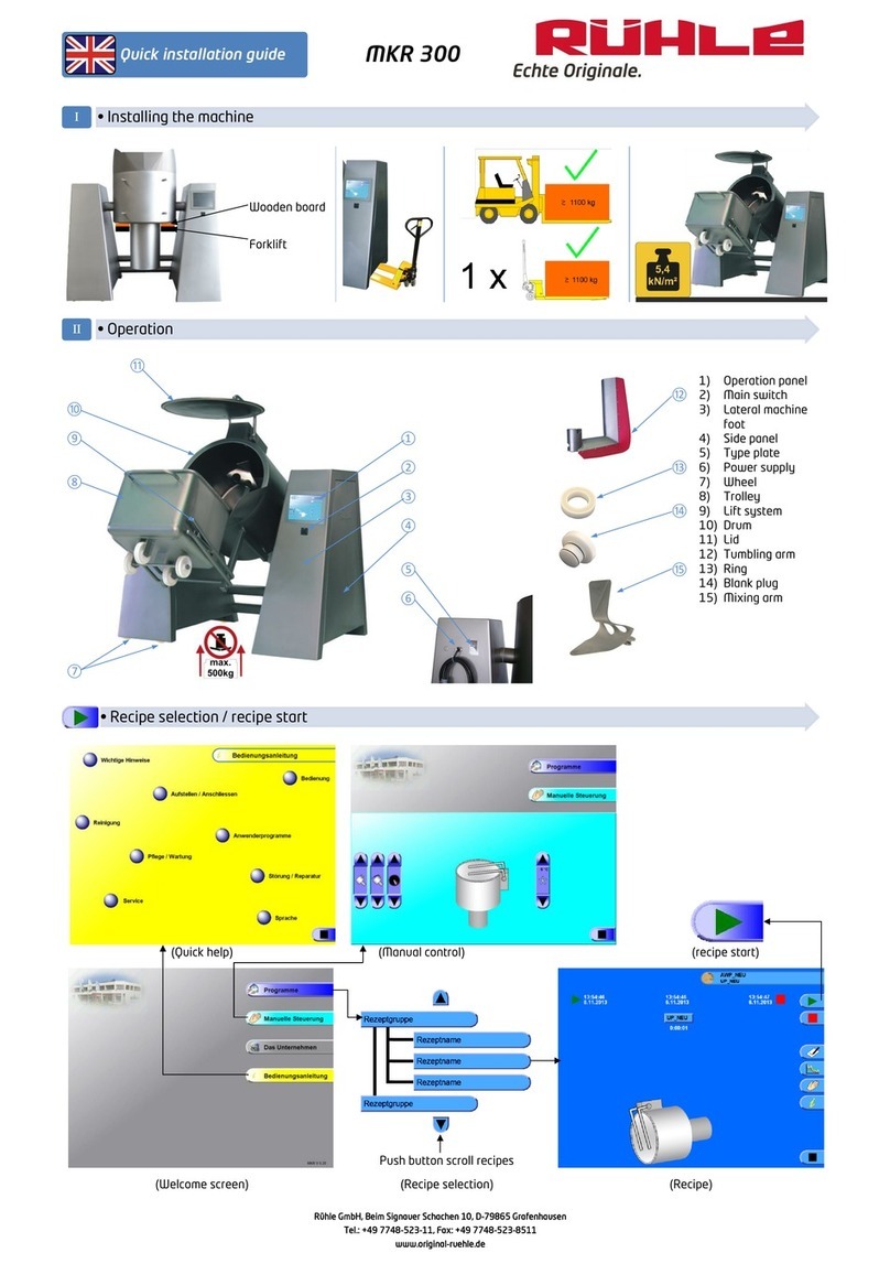 Rühle MKR 300 User manual