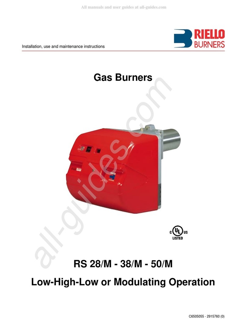 Riello Burners RS 38/M Quick start guide Riello Burners RS 38/M Quick start guide