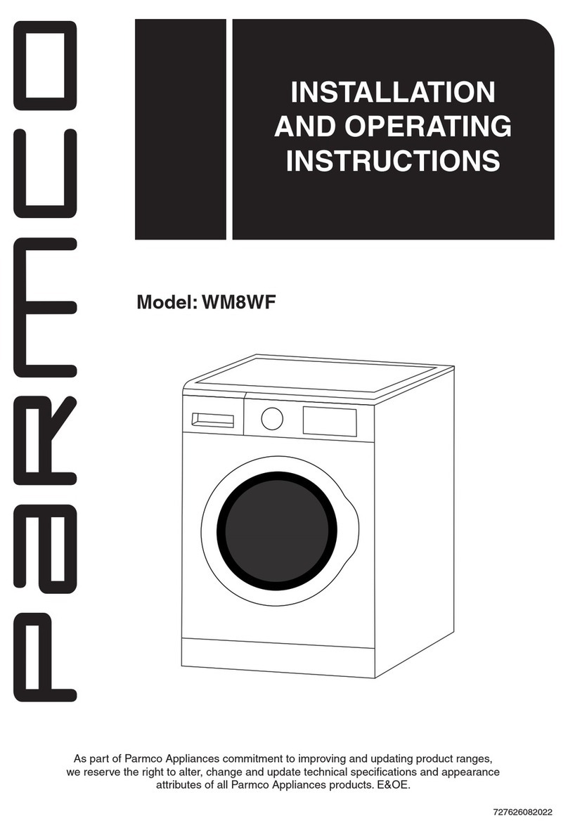 Parmco WM8WF User manual