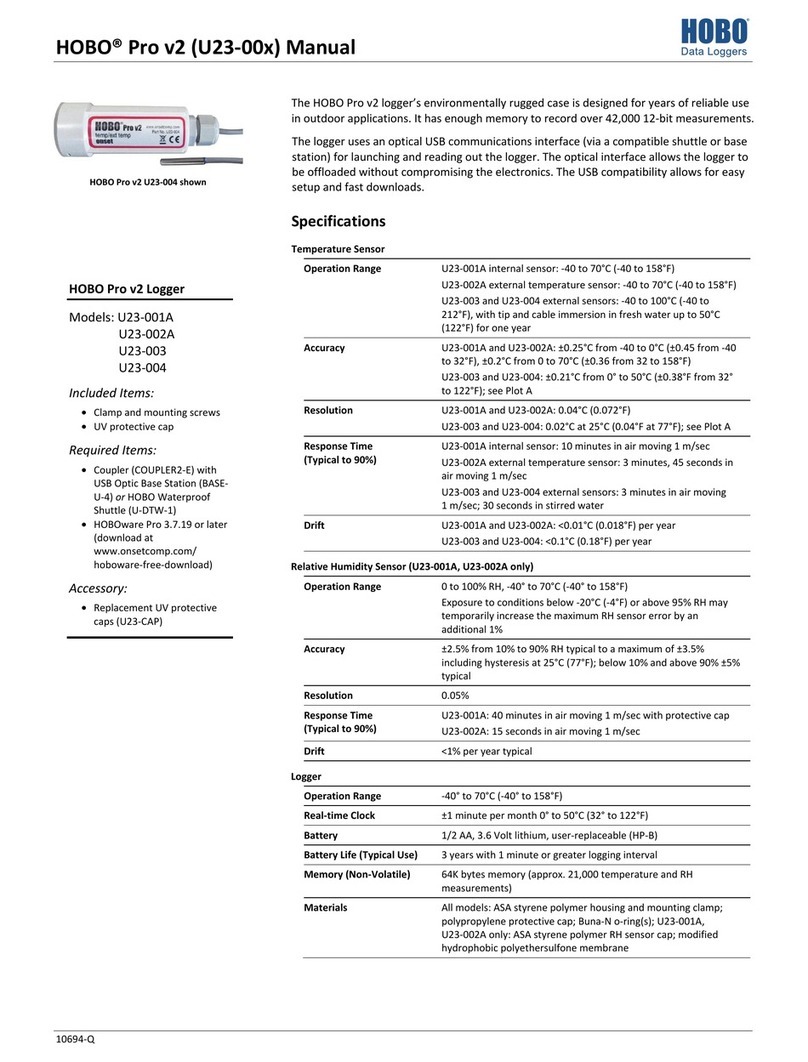 Hobo Pro v2 U23-001A manual