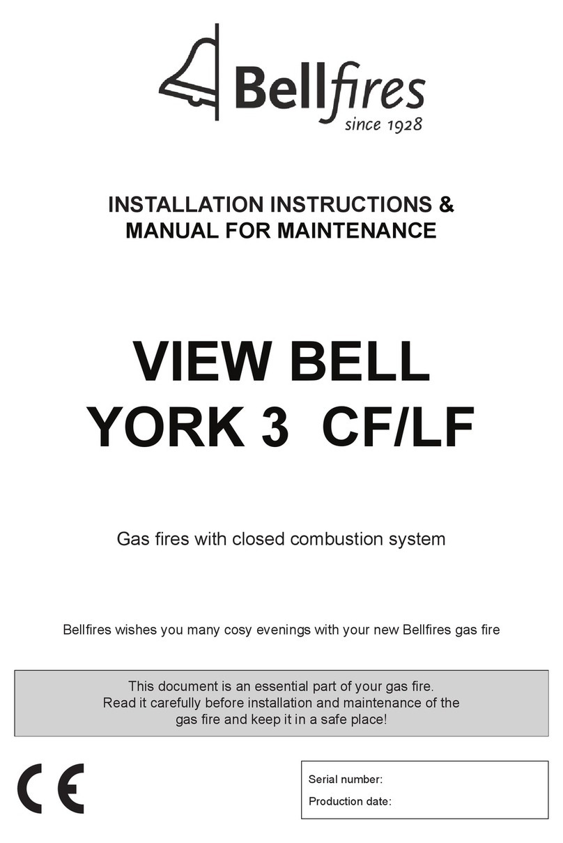 Bellfires VIEW BELL YORK 3 CF Installation instructions & manual for maintenance