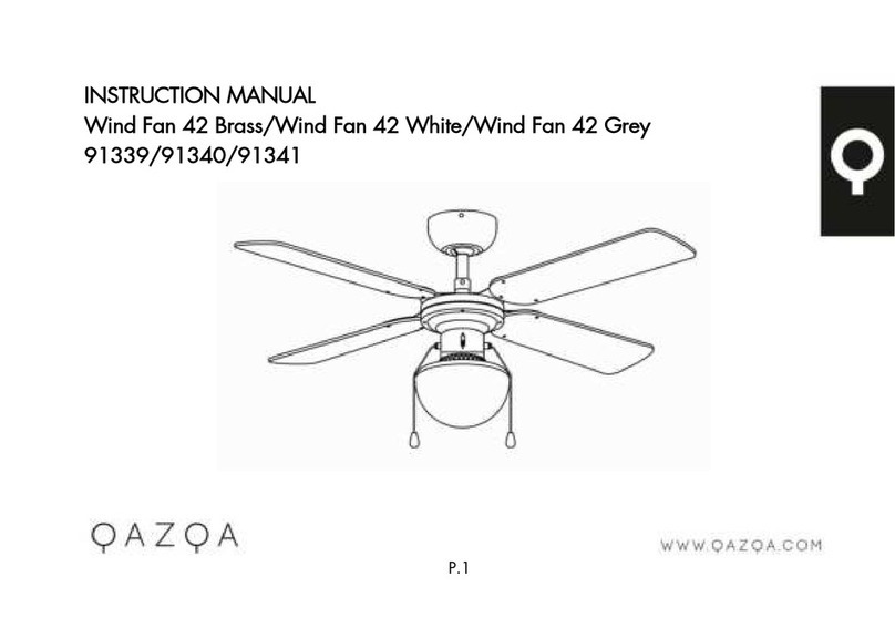 Qazqa Wind Fan 42 Brass User manual Qazqa Wind Fan 42 Brass User manual