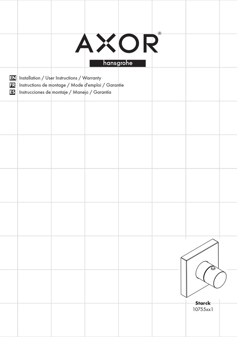 Hans Grohe AXOR Starck 10755 1 Series Instruction Manual