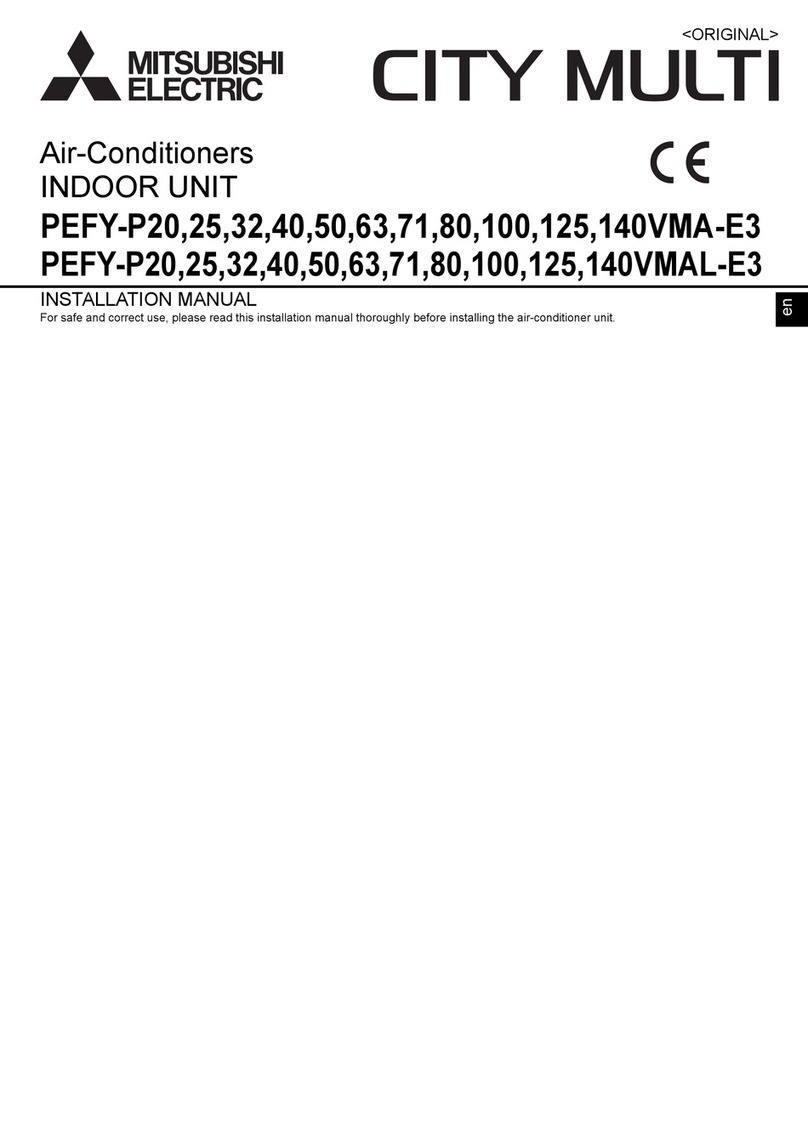 Mitsubishi Electric CITY MULTI PEFY-P140VMA-E3 User manual