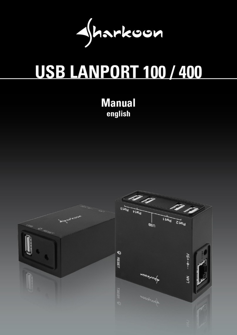 Sharkoon USB LANPORT 100 manual