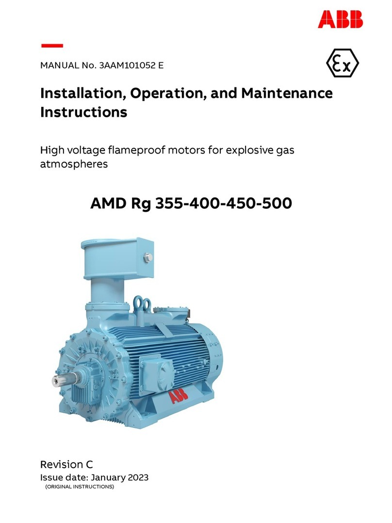 ABB AMD Rg 355 Installation, operation and maintenance instructions