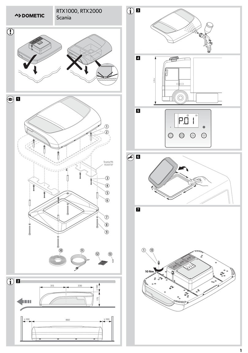 Dometic Scania RTX2000 User manual Dometic Scania RTX2000 User manual