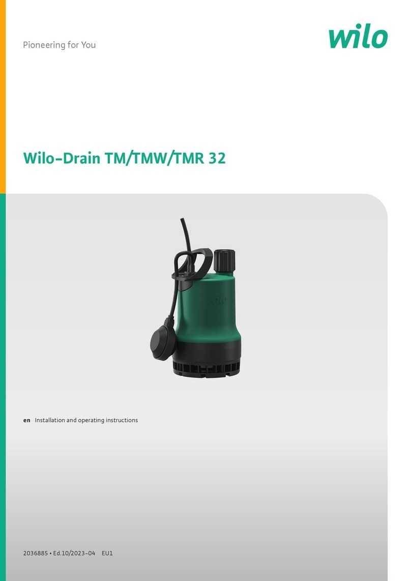 Wilo Drain TMW 32 Installation and operating instructions