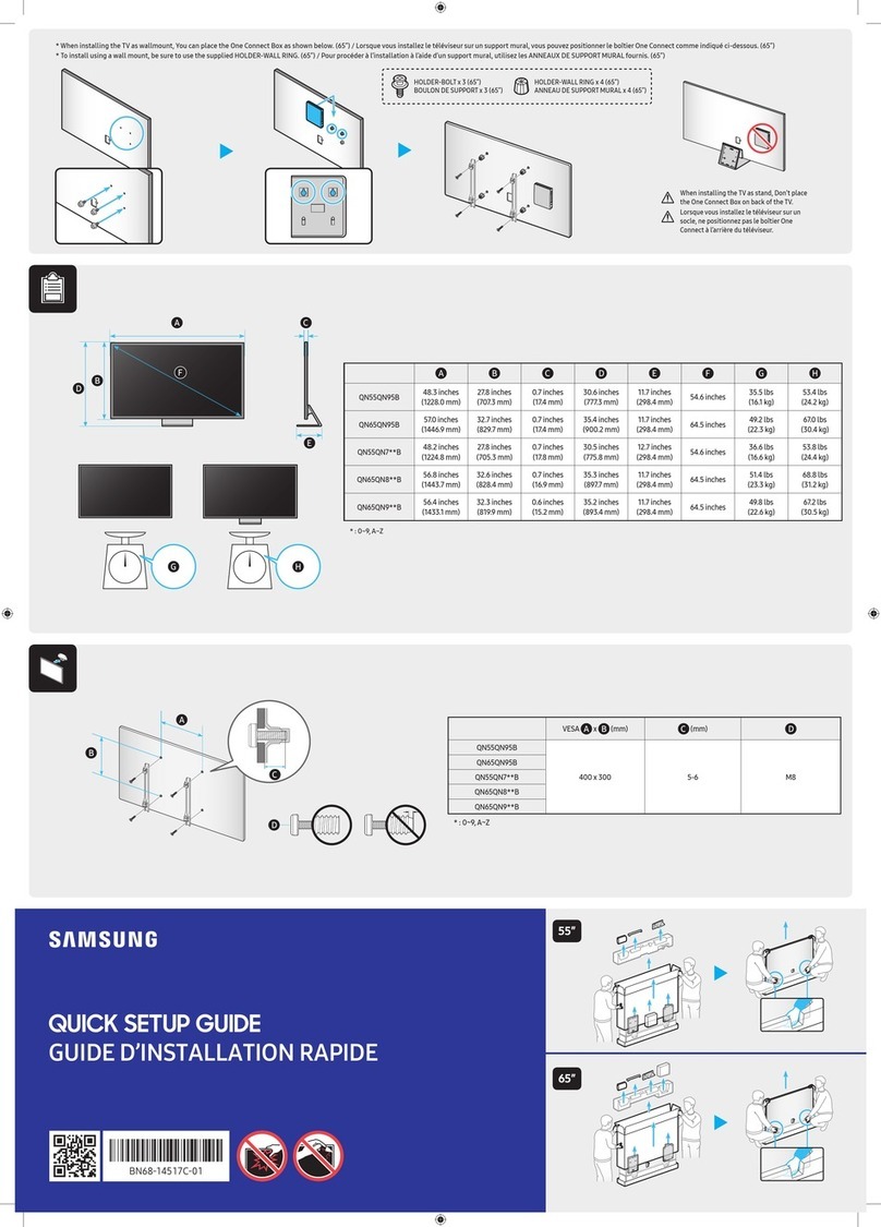 Samsung QN65QN95B Quick setup guide
