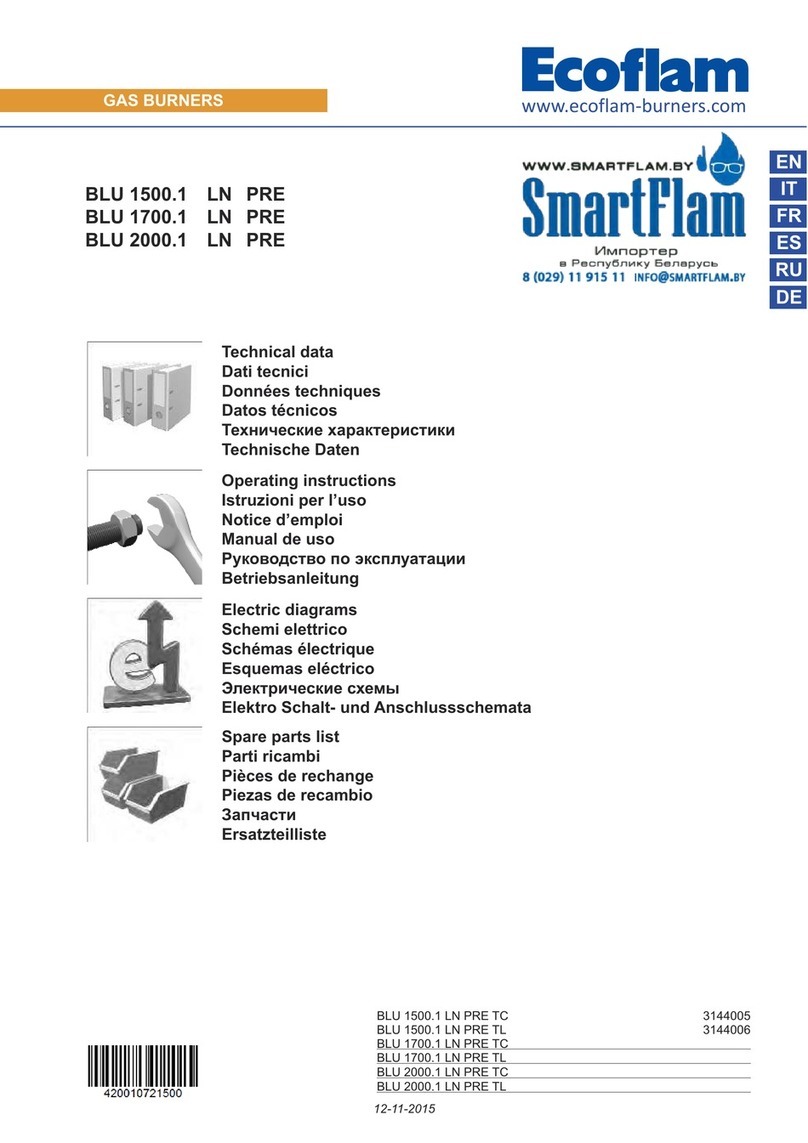 Ecoflam BLU 1500.1 LN PRE TC User manual