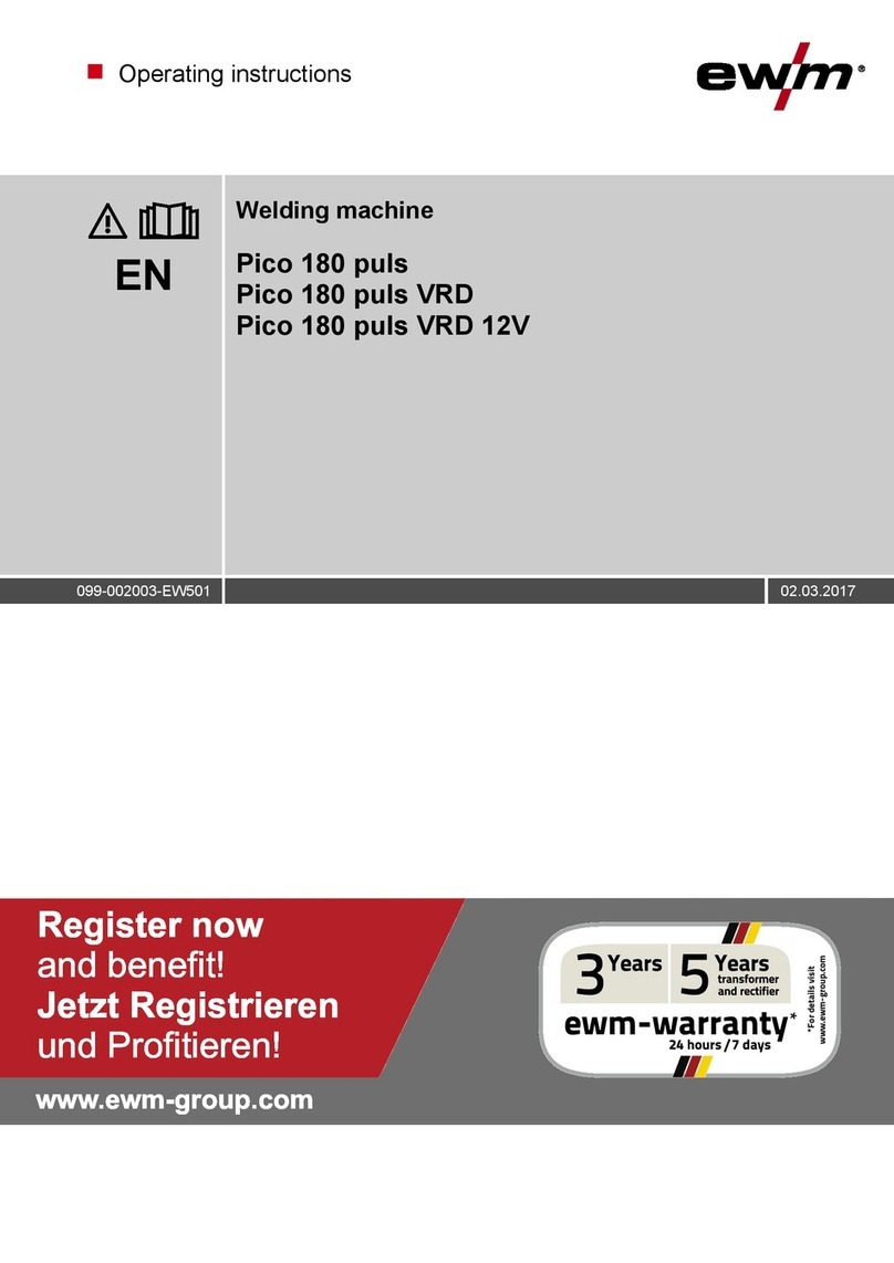 EWM Pico 180 puls operating instructions