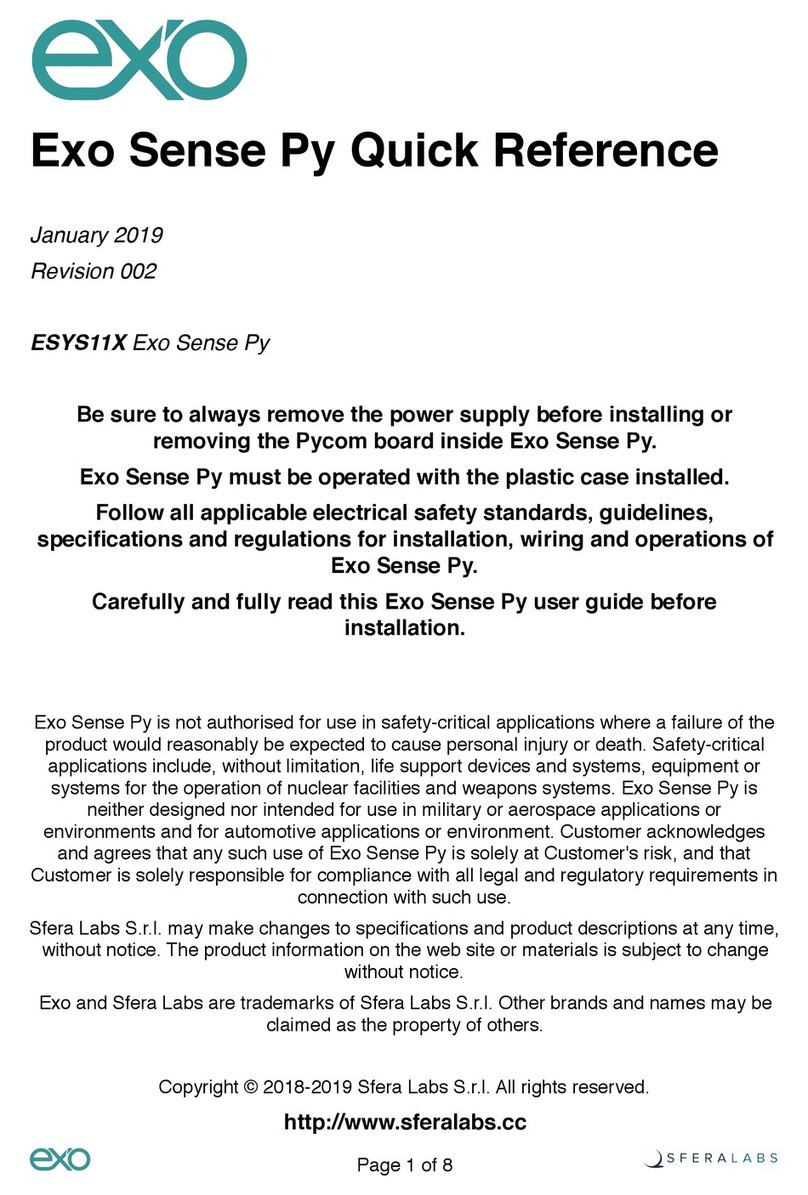 Sferalabs Exo Sense Py ESYS11X User manual