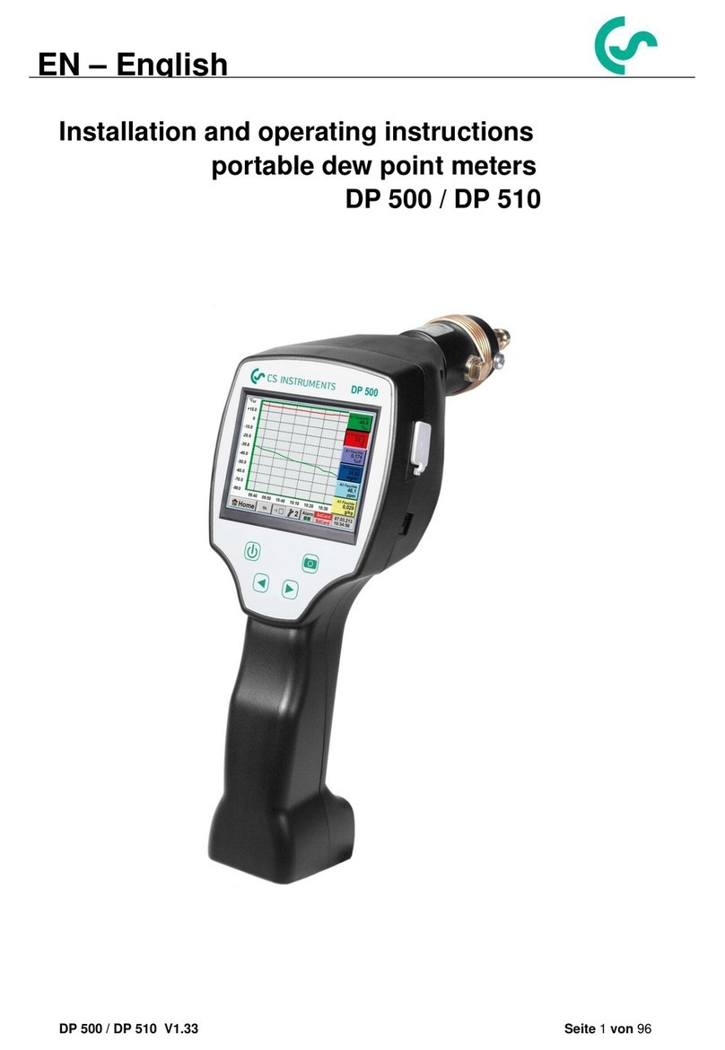 CS Instruments DP 510 User manual