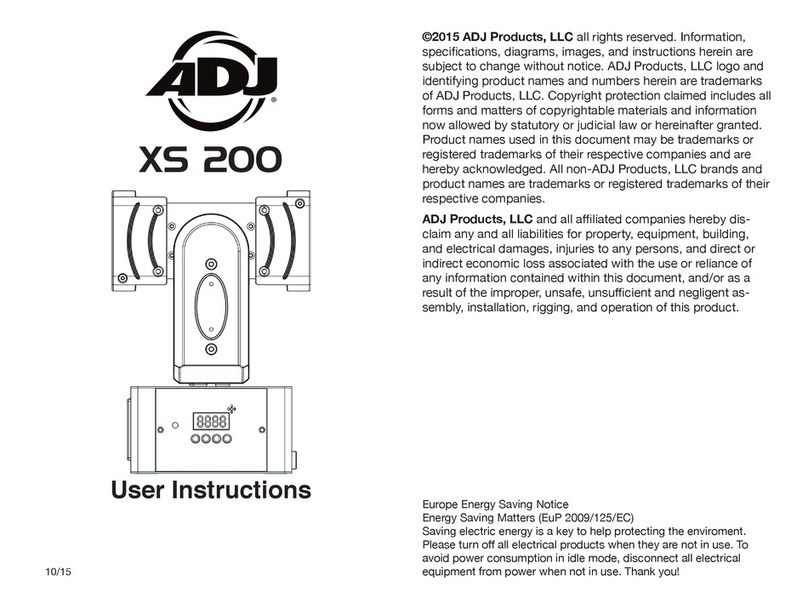 ADJ XS 200 User manual