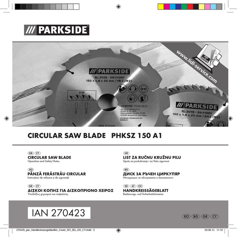 Parkside 270423 Operation and safety notes