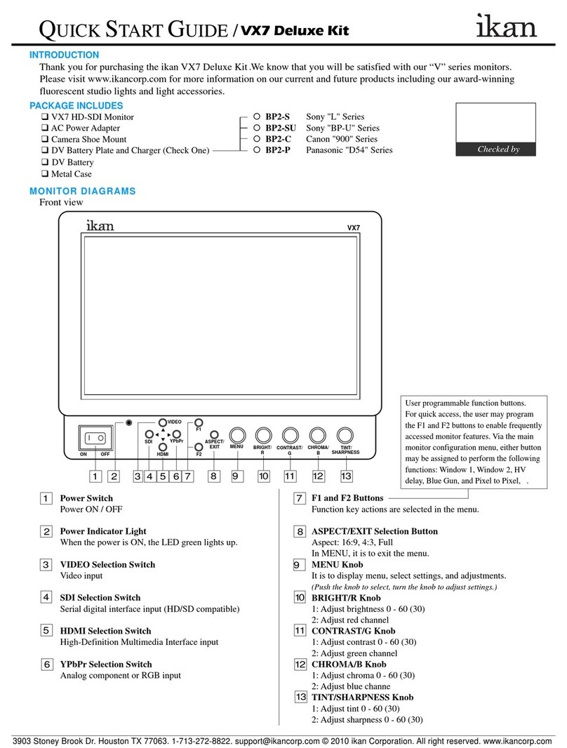 Ikan VX7 Deluxe Kit User manual