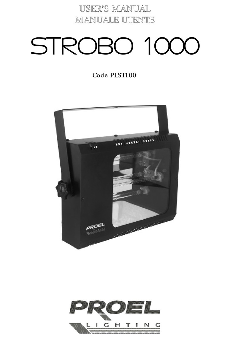 PROEL STROBO 1000 user manual