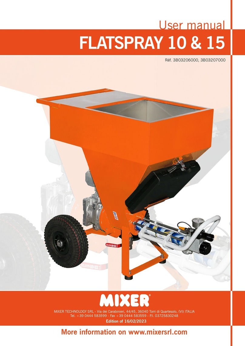 MIXER FLATSPRAY 10 user manual