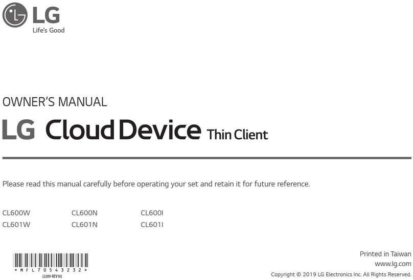 LG Cloud Device CL601W User manual LG Cloud Device CL601W User manual