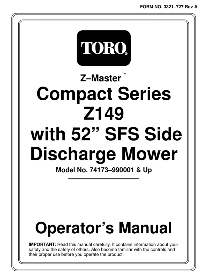 Toro Z-Master Compact Series Operator's manual