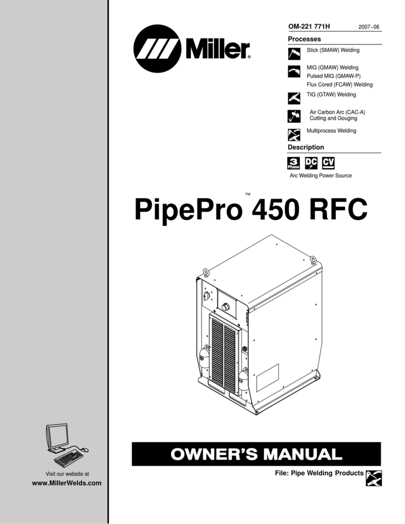 Miller PipePro 450 RFC User manual