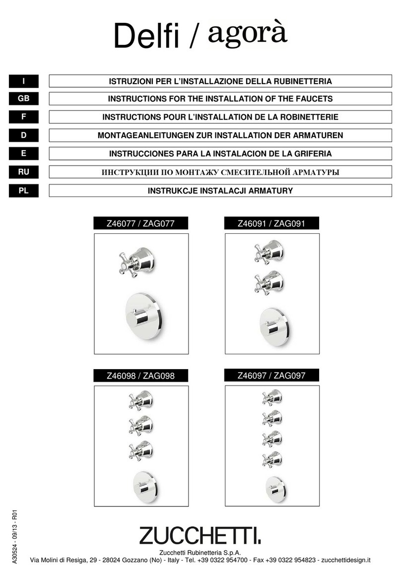 ZUCCHETTI Agora ZAG091.1900 Instruction for the installation