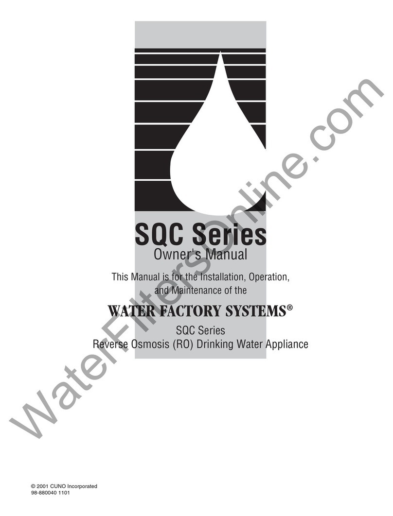 Cuno Water Factory Systems SQC Series User manual