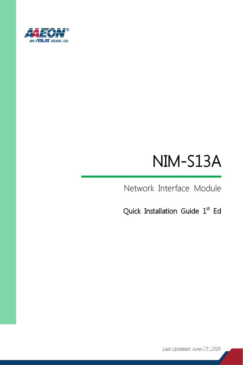 Asus AAEON NIM-S13A User manual