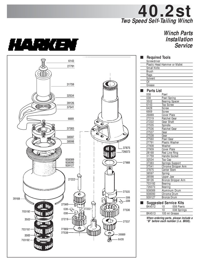 Harken 40.2 ST EL Series Installation service