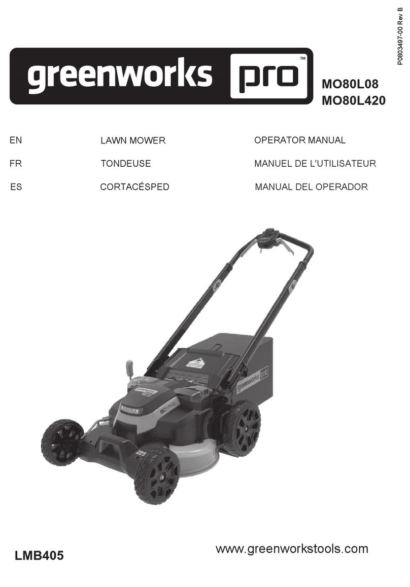 GreenWorks Pro MO80L08 Operator's manual