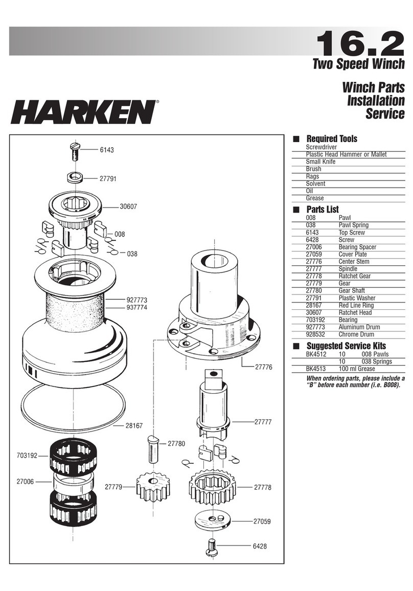 Harken 16.2 Two Speed Winch Manual
