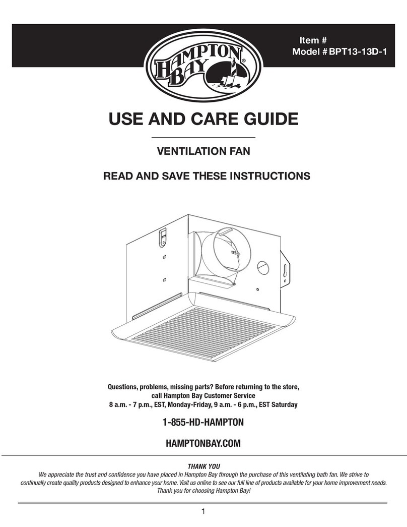 HAMPTON BAY PT13-13D-1 User manual