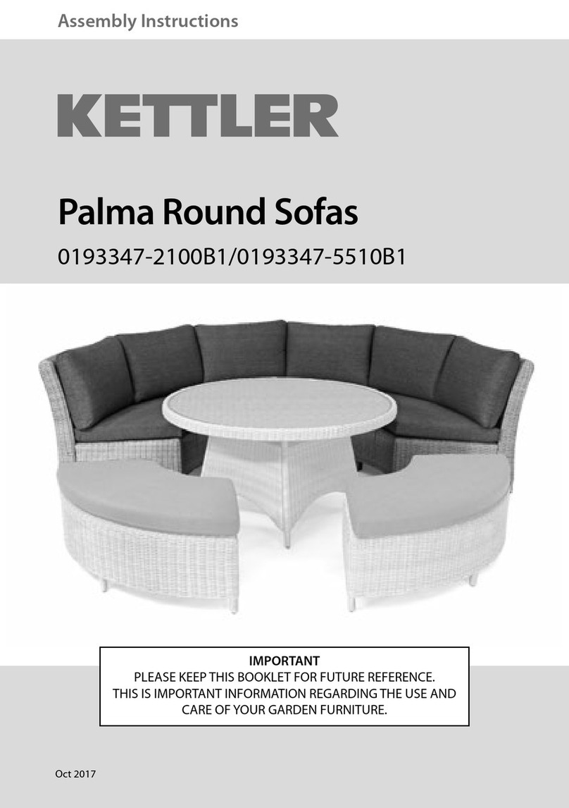 Kettler Palma 0193347-2100B1 Assembly instructions Kettler Palma 0193347-2100B1 Assembly instructions