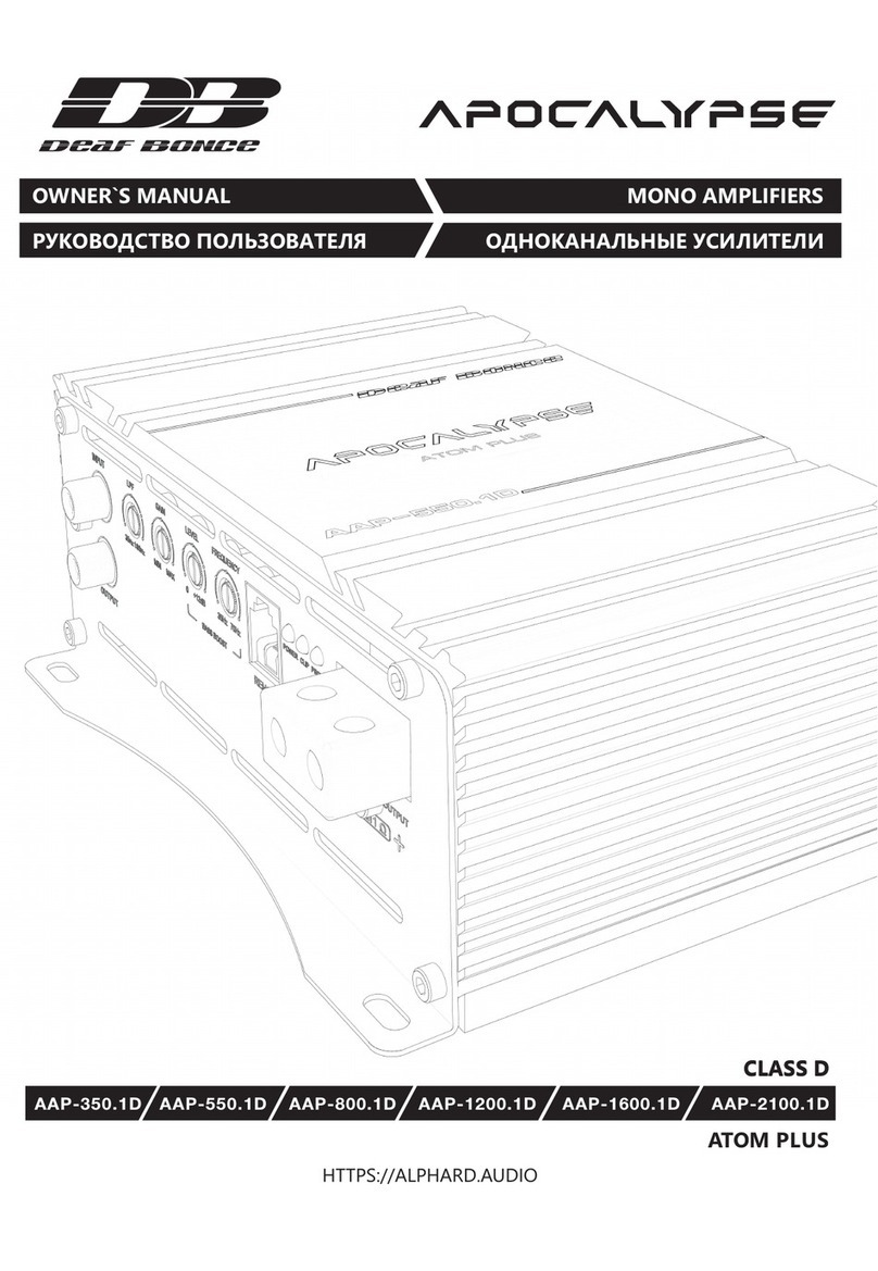 Deaf Bonce APOCALYPSE ATOM PLUS owner's manual