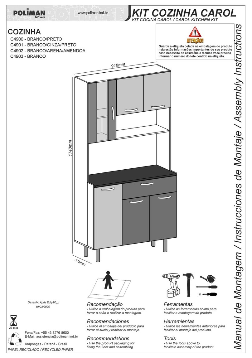 Poliman CAROL C4900 Assembly instructions