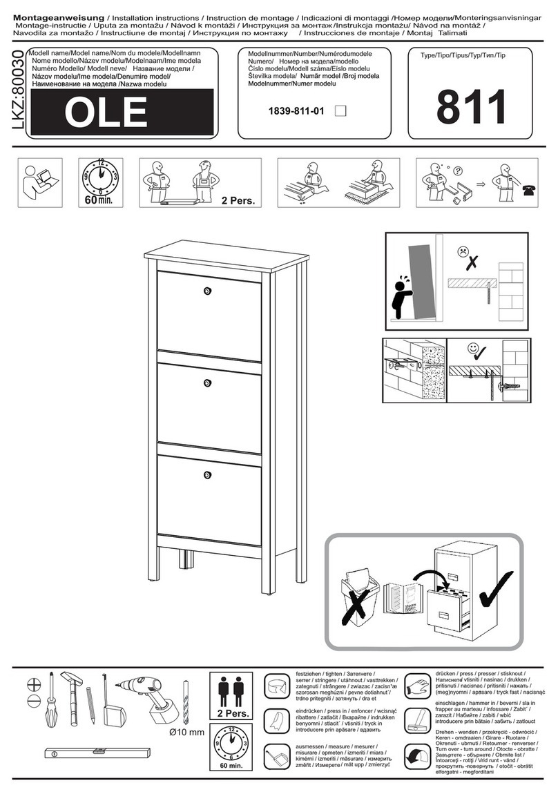 Trendteam OLE 811 installation instructions Trendteam OLE 811 installation instructions