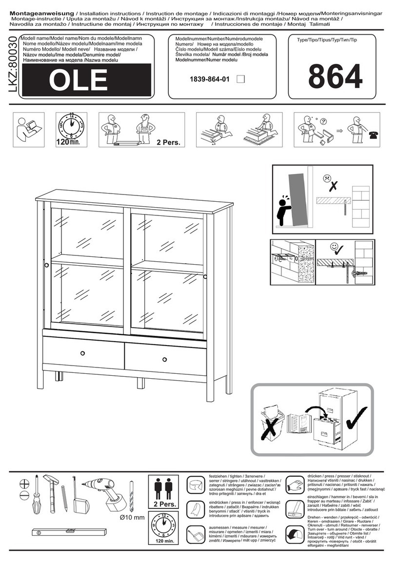 agatameble OLE 864 installation instructions agatameble OLE 864 installation instructions