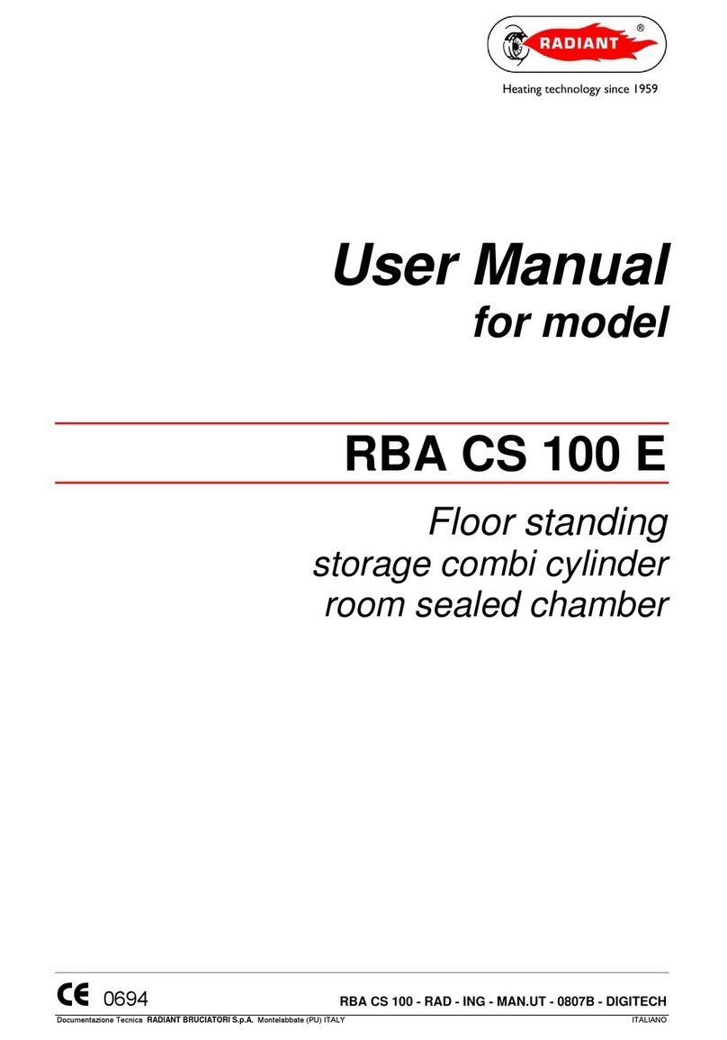 Radiant Slim RBA CS 100 E User manual