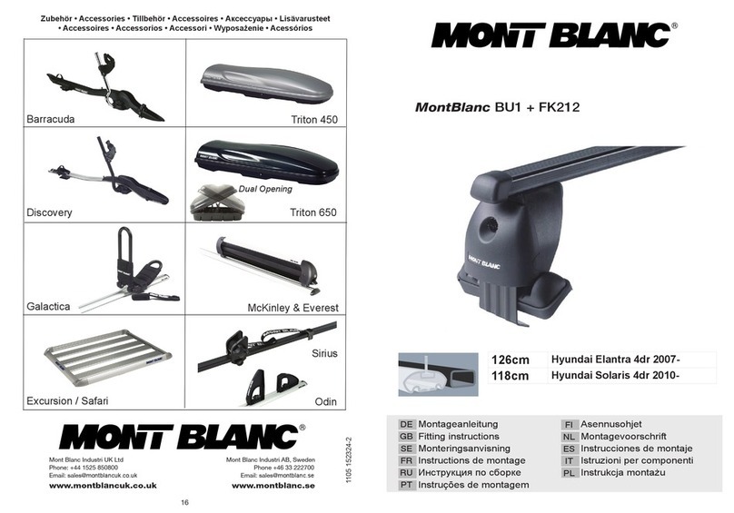 Mont Blanc BU1 + FK212 Fitting instructions Mont Blanc BU1 + FK212 Fitting instructions