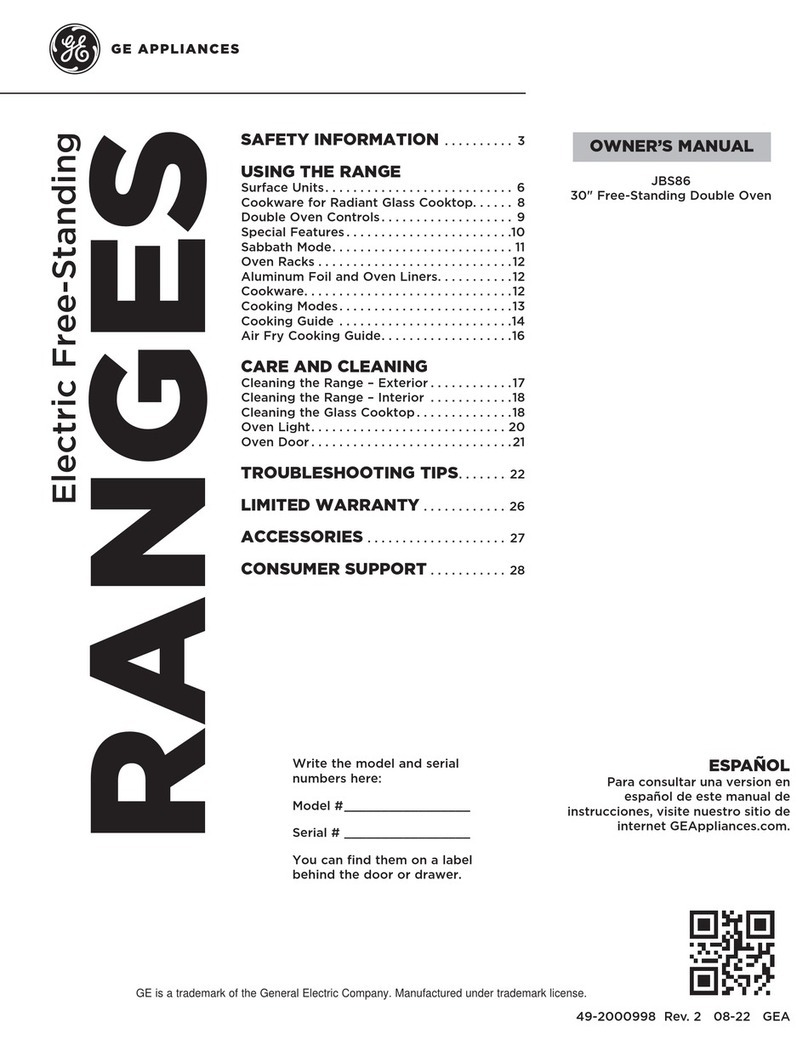 GE JBS86SPSS User manual