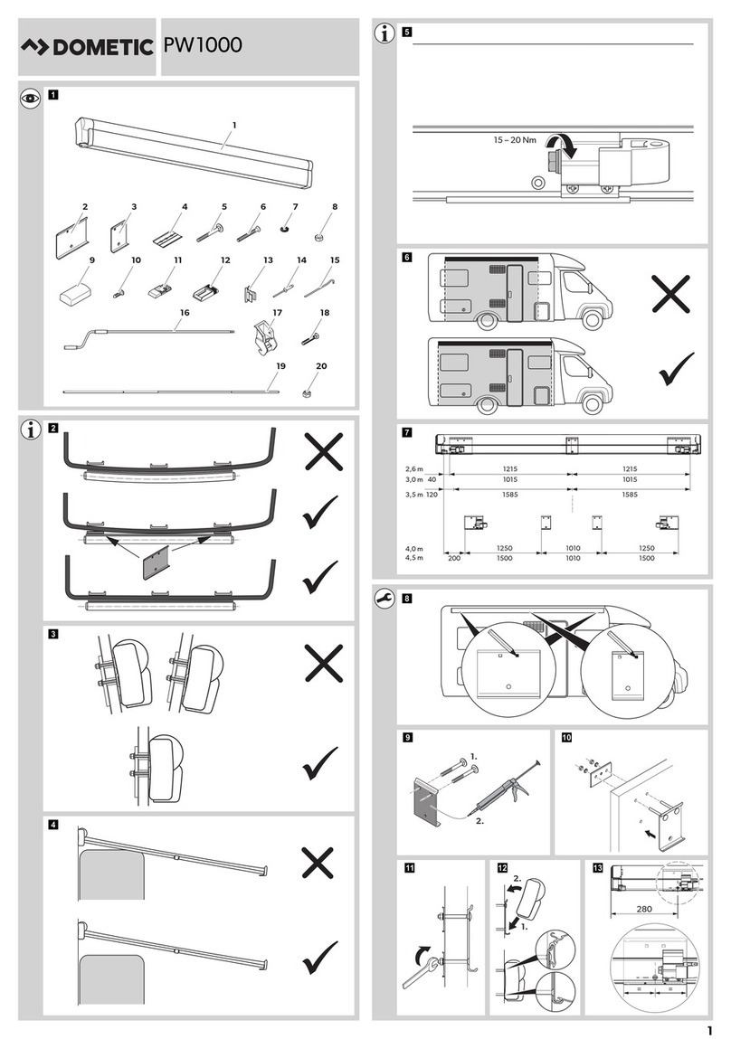 Dometic PerfectWall PW1000 installation manual