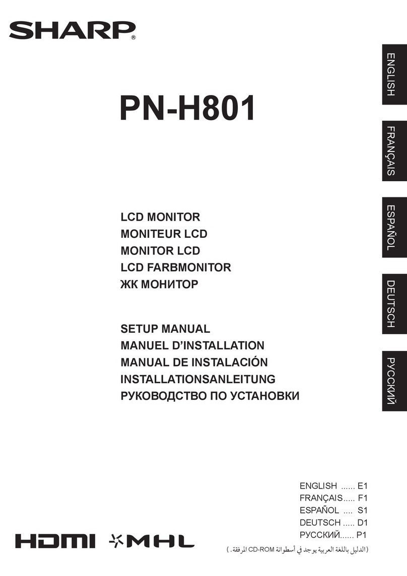 Sharp PN-H801 User guide Sharp PN-H801 User guide