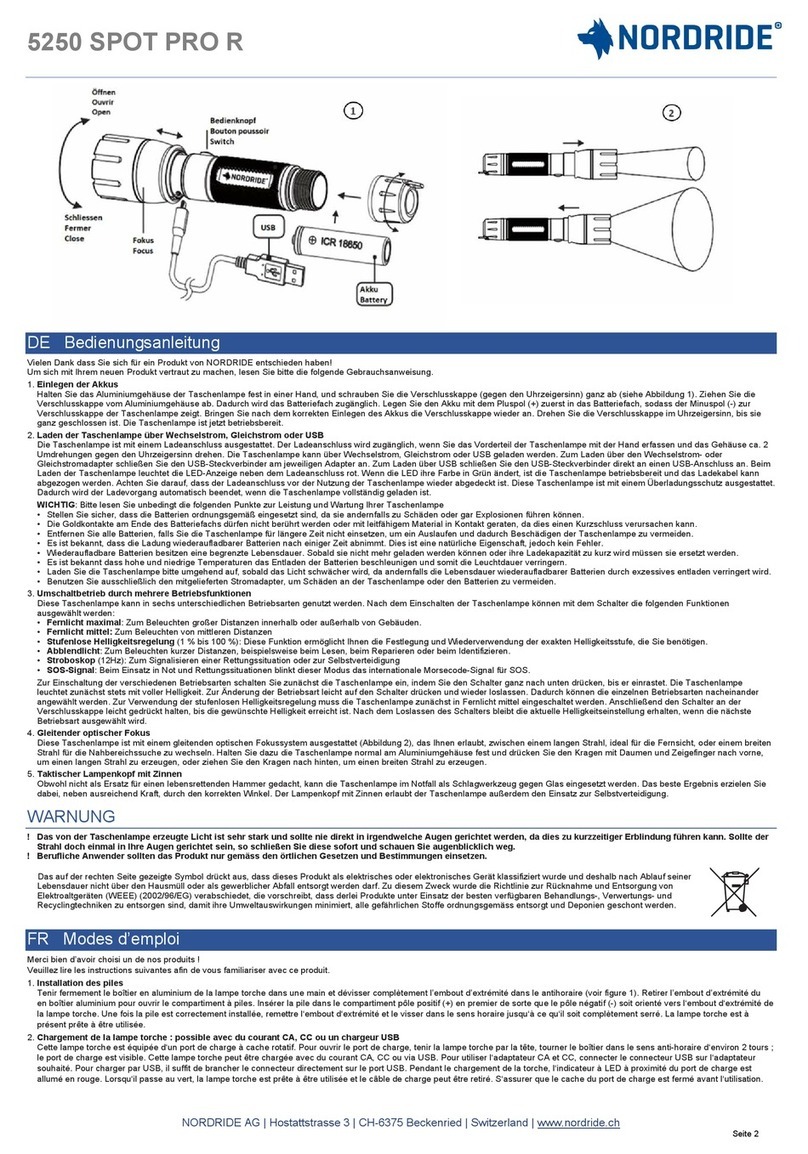 NORDRIDE 5250 SPOT PRO R User manual