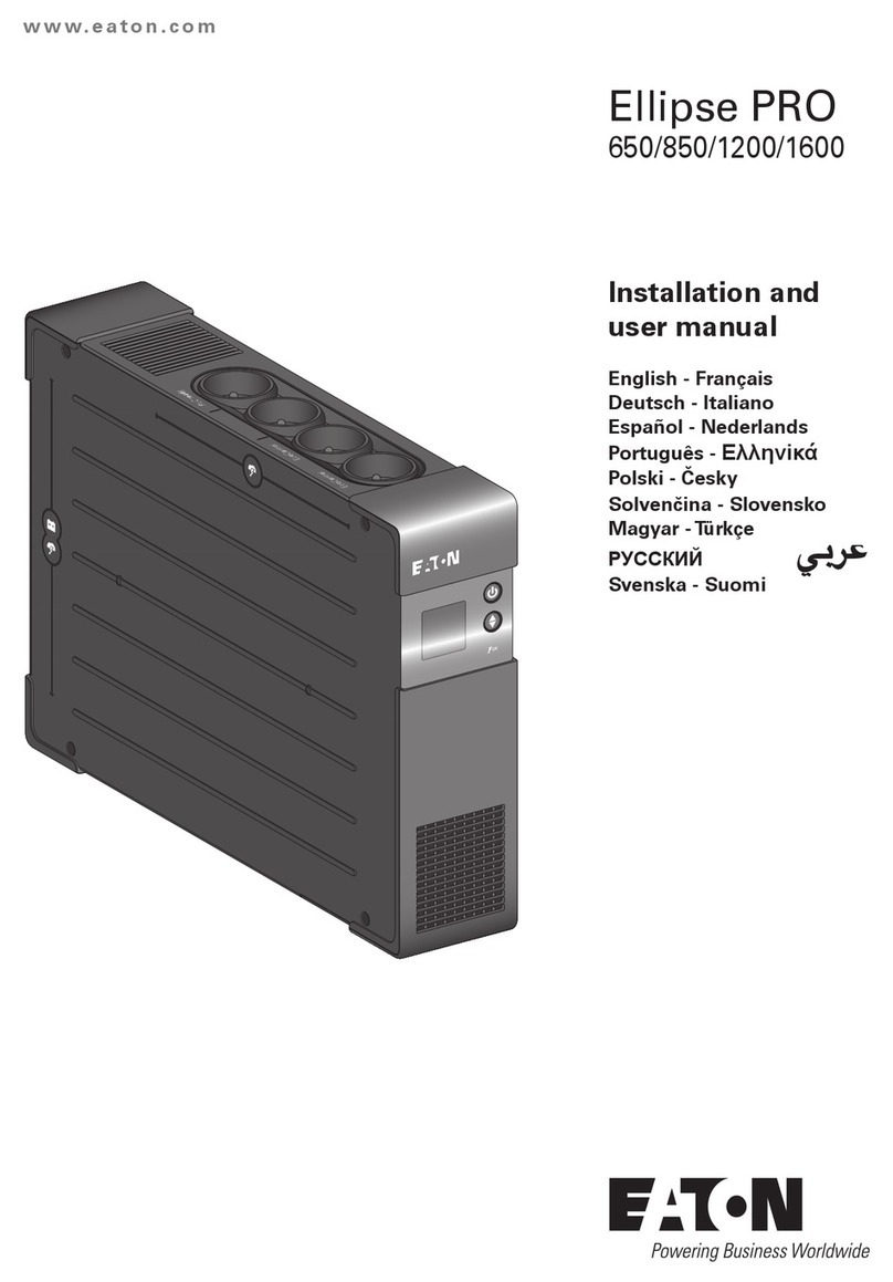 Eaton Ellipse PRO 850 User manual Eaton Ellipse PRO 850 User manual