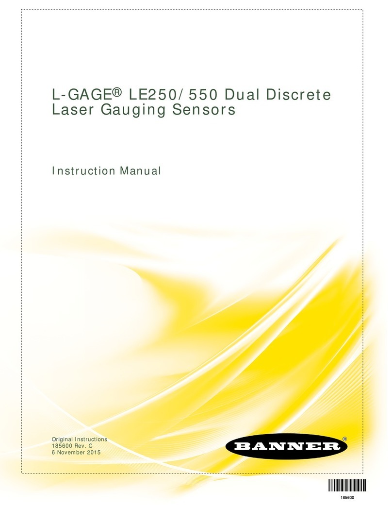 Banner LE550DC1 instruction manual