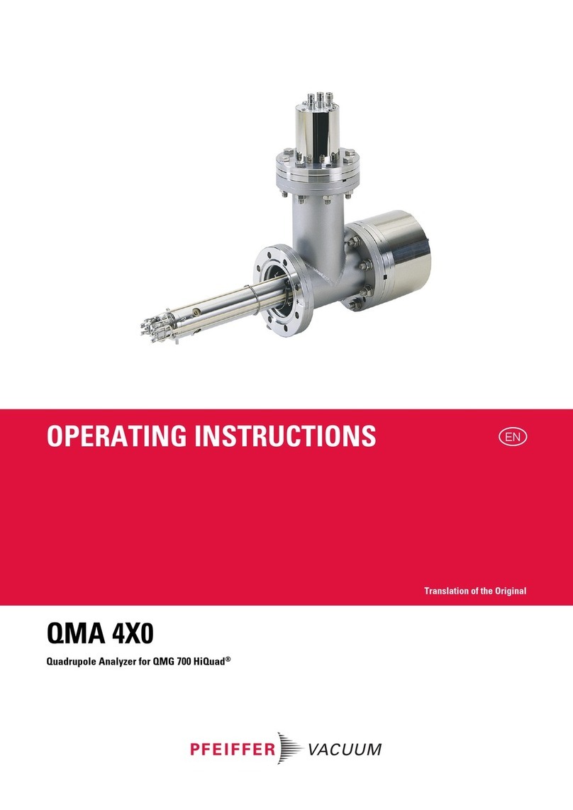 Pfeiffer Vacuum QMA 4 0 Series User manual