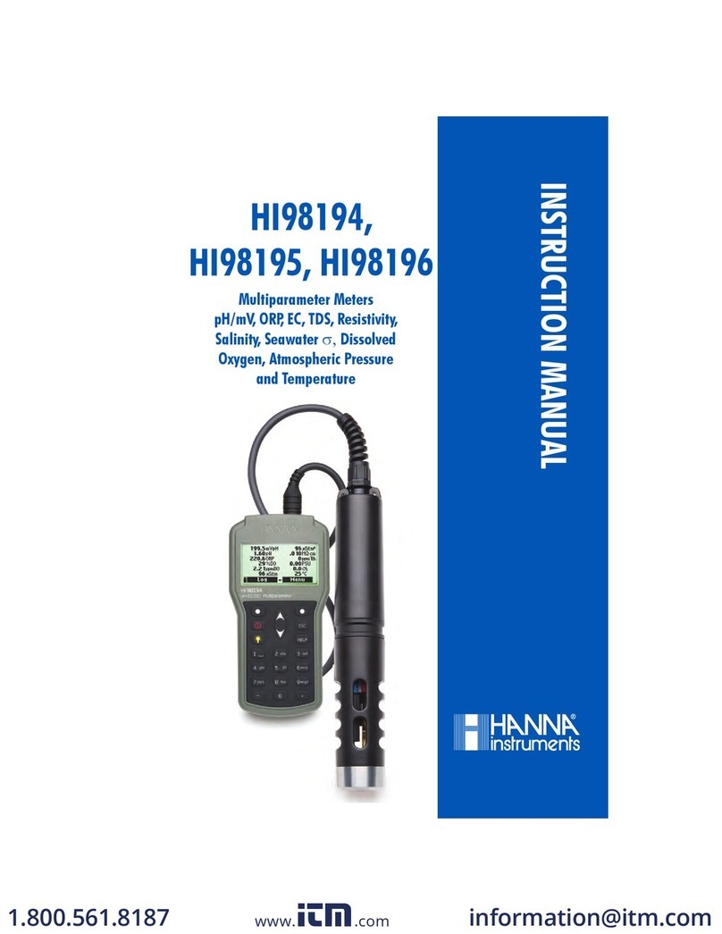 Hanna Instruments HI98195 User manual