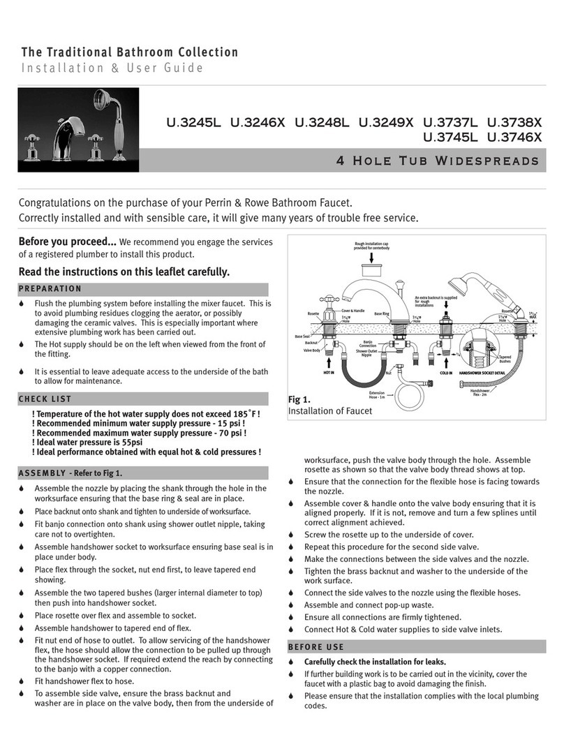 Rohl U.3245L Installation & user guide