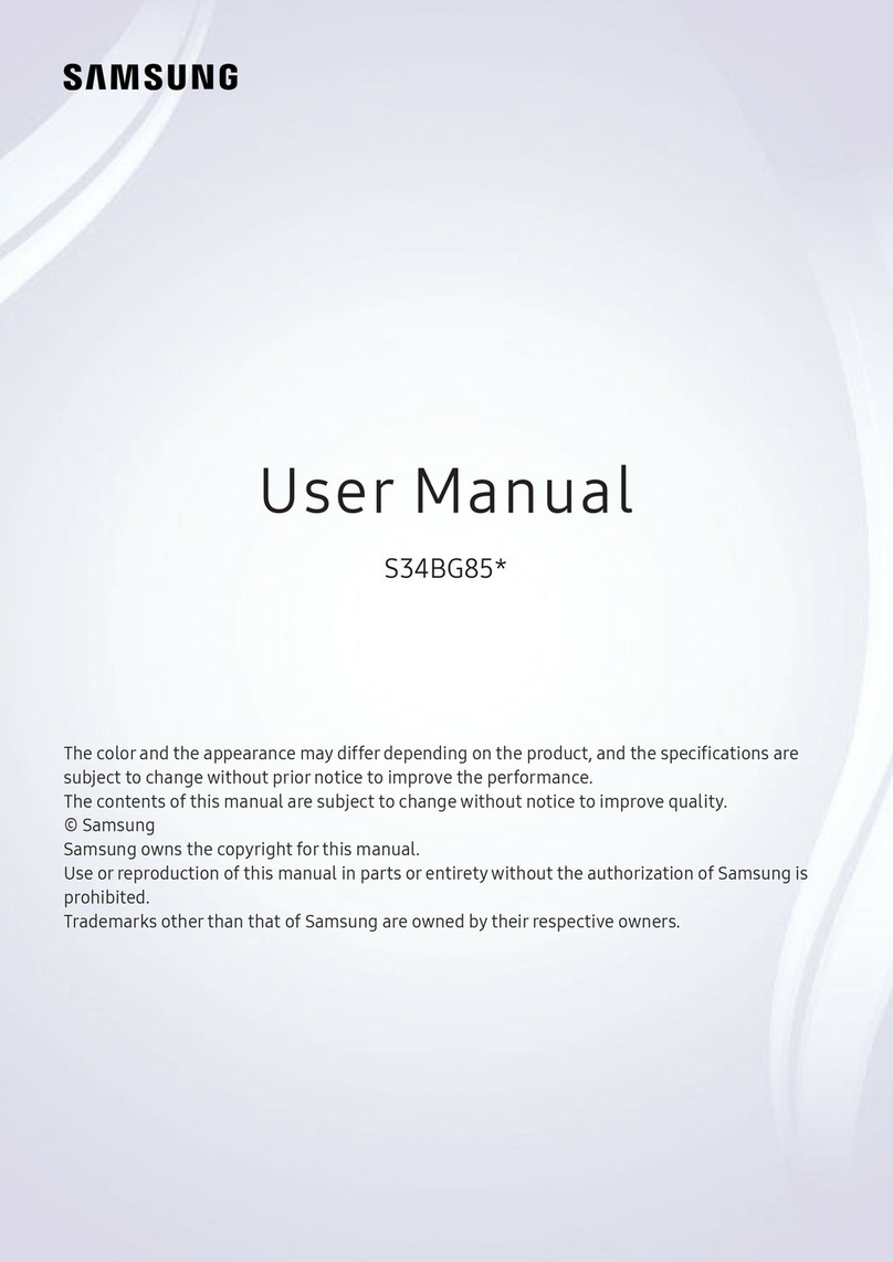 Samsung Odyssey S34BG85 Series User manual
