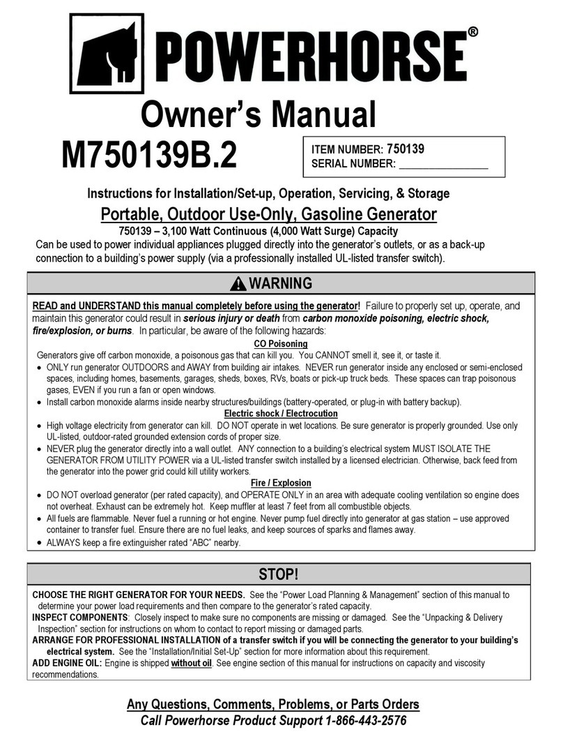 Powerhorse M750139B.2 owner's manual